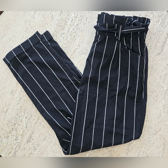Thread & Supply Black and White Striped Pants - Picture 1 of 6